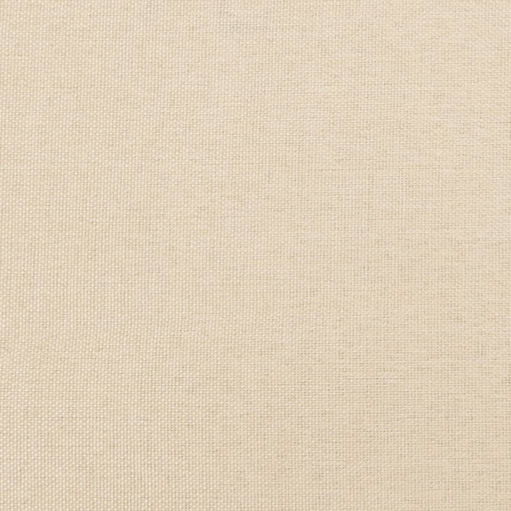 vidaXL Colchón de muelles ensacados tela color crema 140x200x20 cm