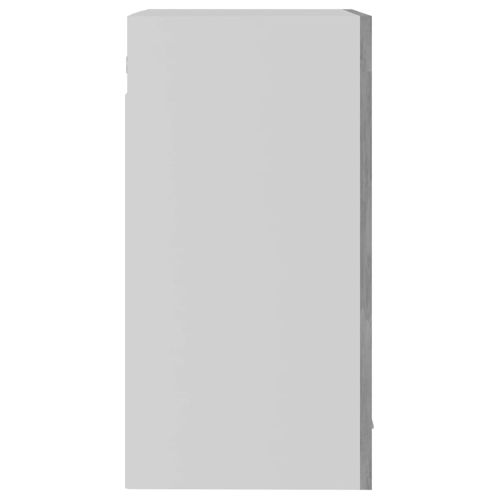 vidaXL Armario colgante cristal contrachapada gris hormigón 40x31x60cm