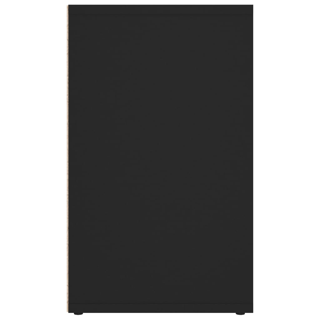 vidaXL Muebles zapateros 2 uds negro 52,5x30x50 cm