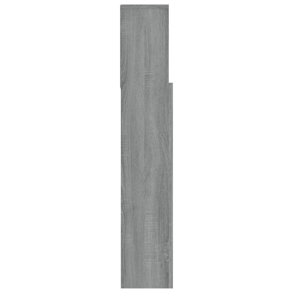 vidaXL Mueble cabecero gris Sonoma 120x19x103,5 cm