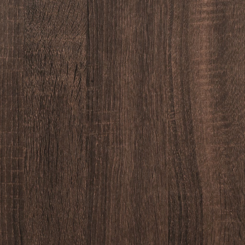 vidaXL Mesa consola madera de ingeniería marrón roble 100x30x75 cm