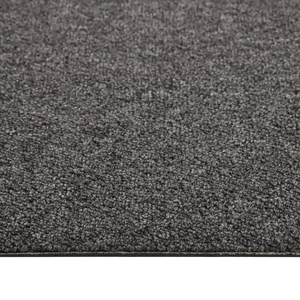 vidaXL Baldosas de suelo de moqueta 20 uds 5m² 50x50cm gris antracita
