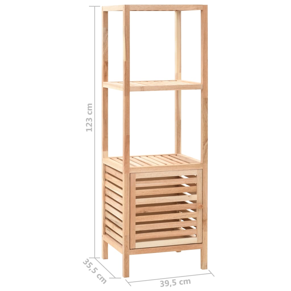 vidaXL Mueble de almacenaje baño madera maciza nogal 39,5x35,5x123 cm