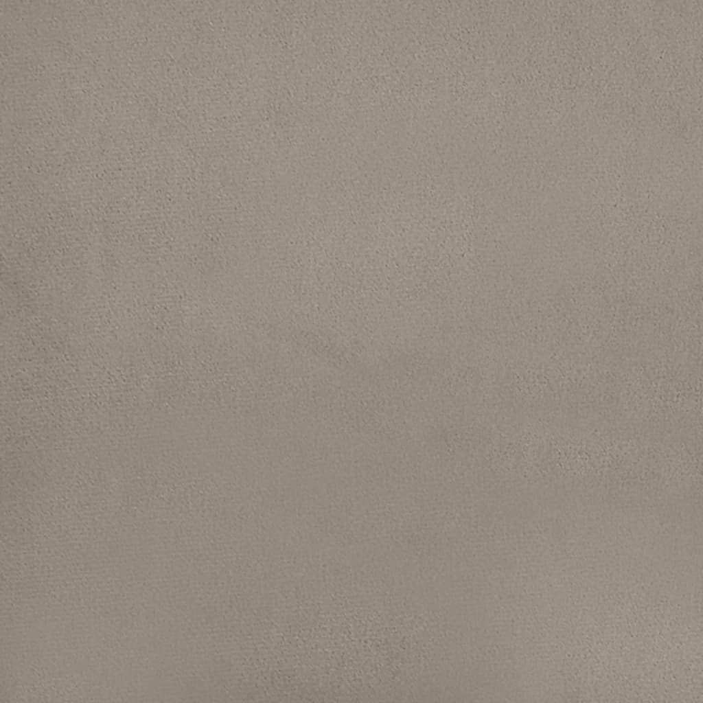 vidaXL Silla de relajación terciopelo gris claro y PVC