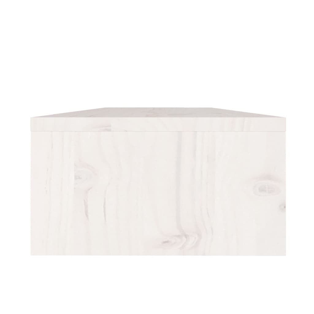 vidaXL Soporte de monitor madera maciza de pino blanco 50x24x13 cm