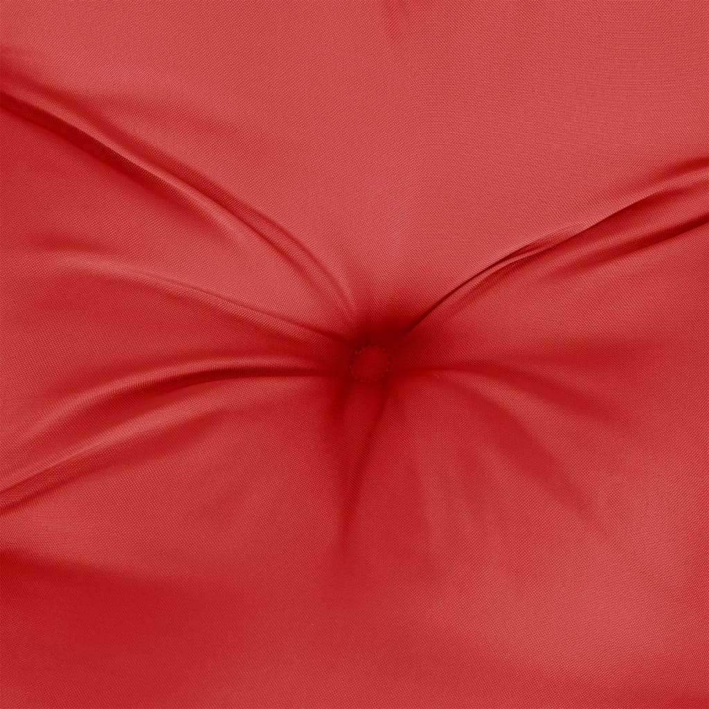 vidaXL Cojín de banco de jardín tela Oxford rojo 100x50x7 cm