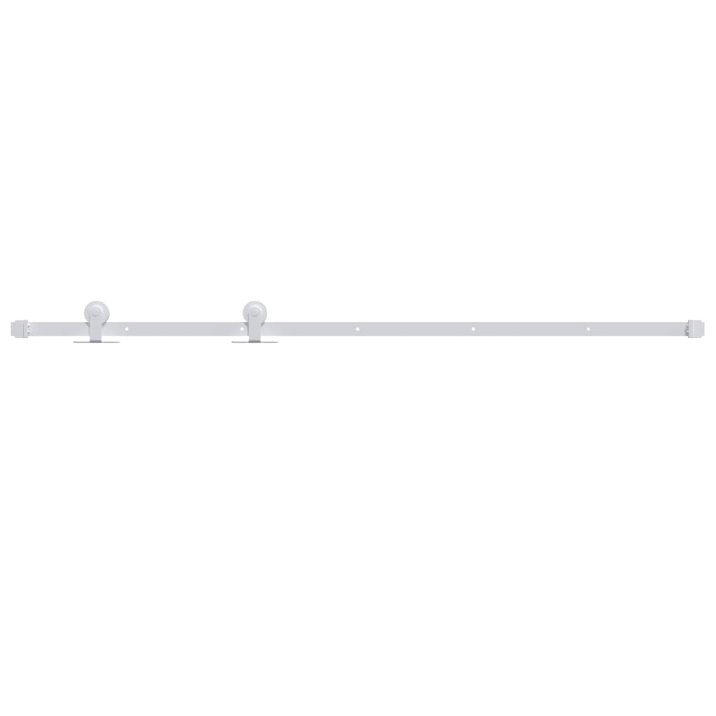 vidaXL Kit herrajes para puertas correderas de acero blanco 200 cm
