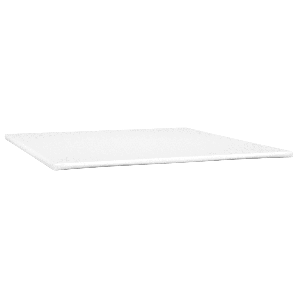 vidaXL Cama box spring con colchón tela y LED gris claro 180x200 cm