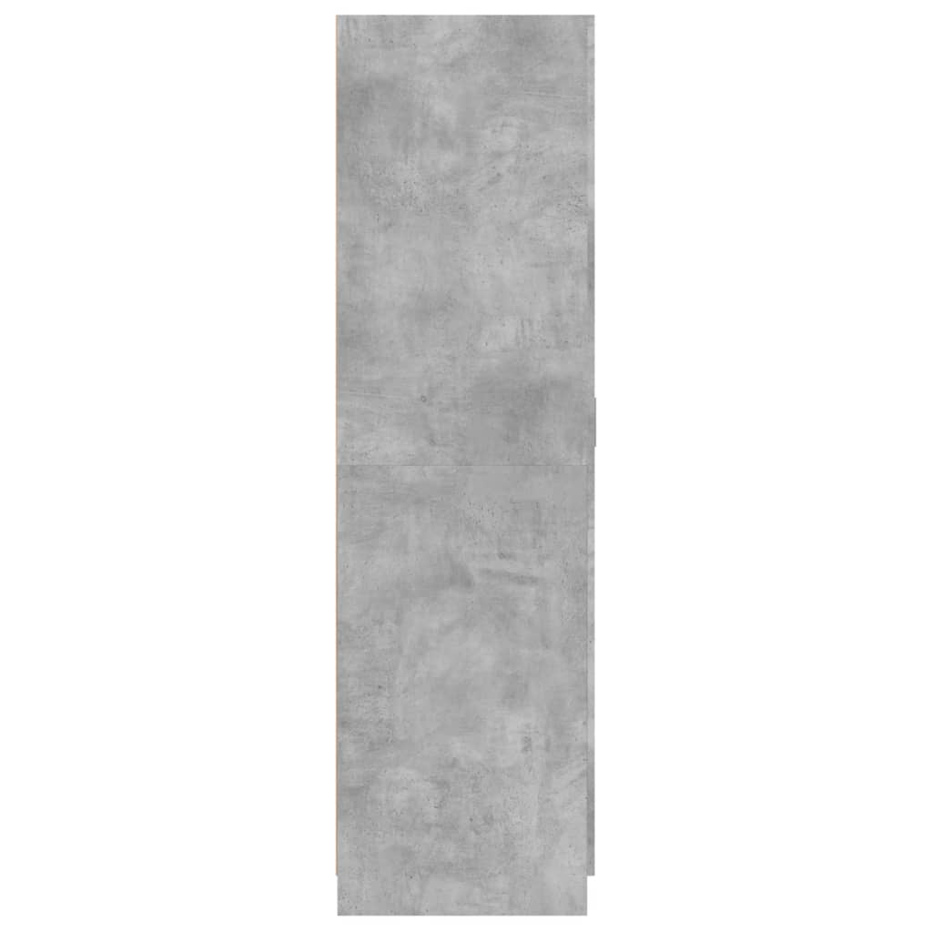 vidaXL Armario de madera contrachapada gris hormigón 80x52x180 cm