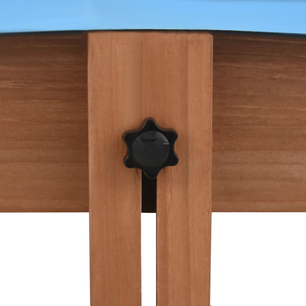 vidaXL Arenero con techo de madera de abeto 122x120x123 cm