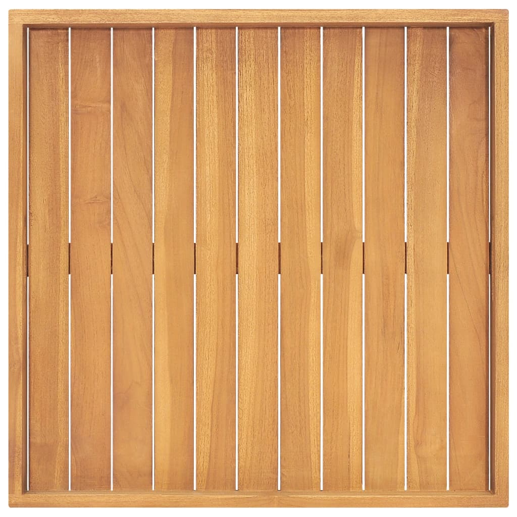vidaXL Bandeja de madera de teca maciza 60x60 cm