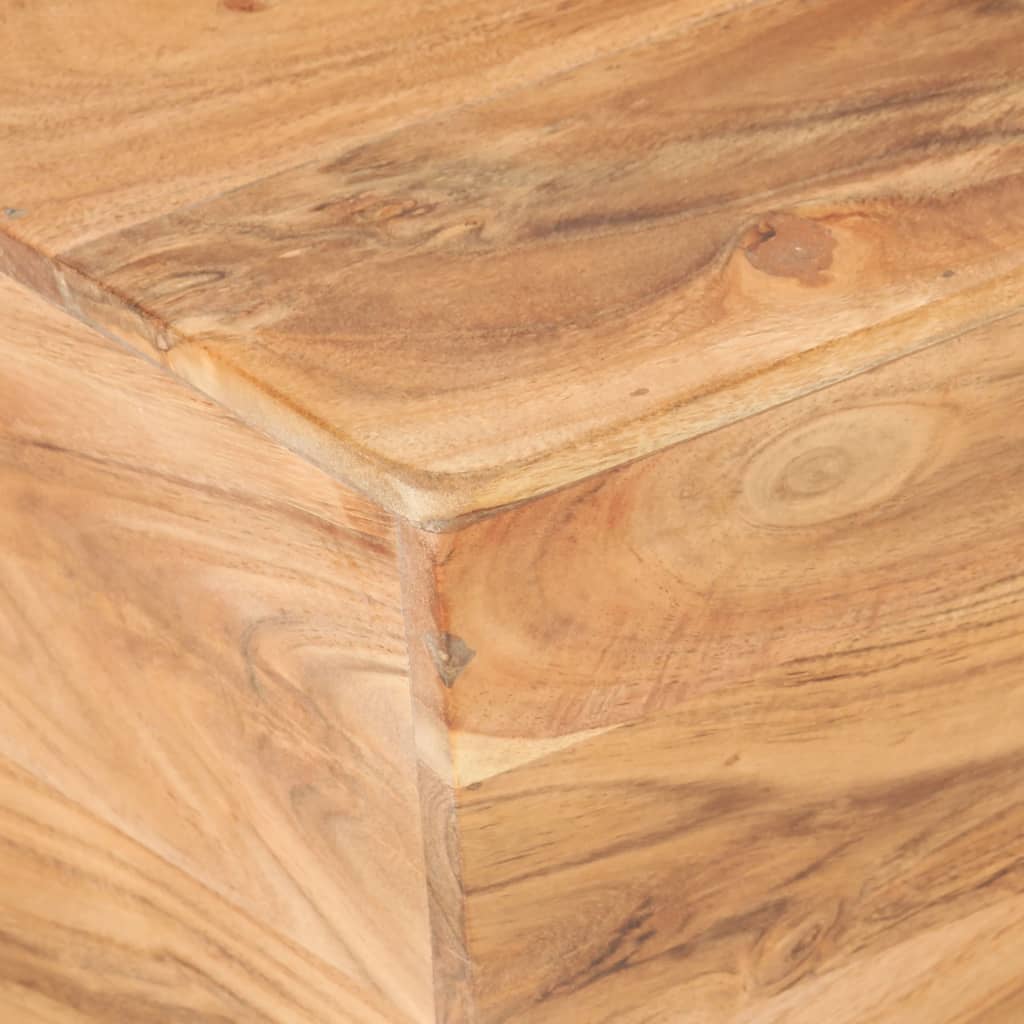 vidaXL Mesa de centro forma de V madera maciza de acacia 66x66x30 cm