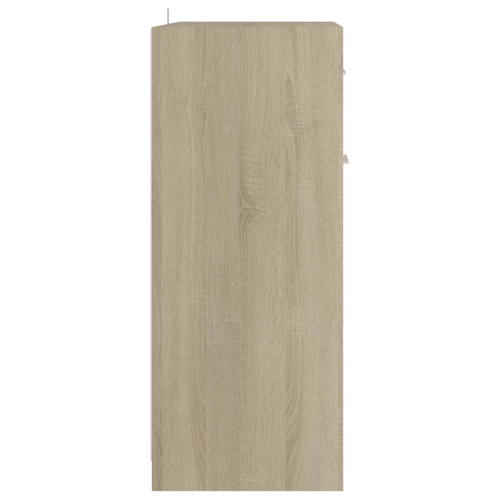vidaXL Armario de baño madera contrachapada roble Sonoma 60x33x80 cm