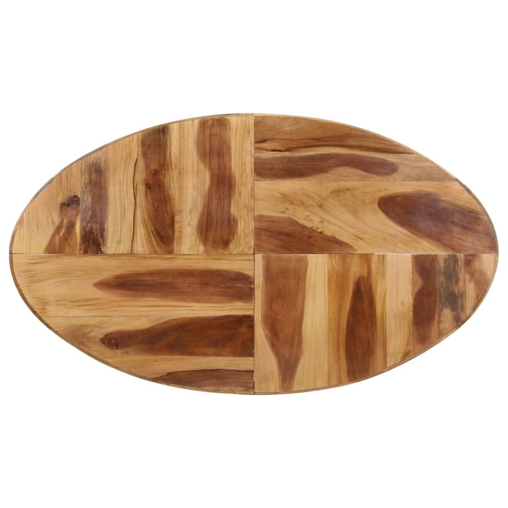 vidaXL Mesa de comedor madera acacia con acabado sheesham 140x80x75 cm