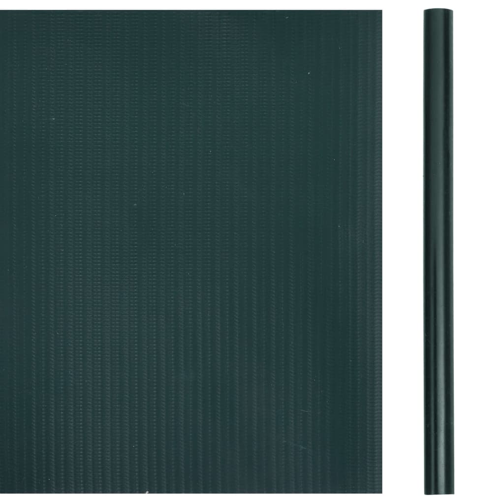 vidaXL Panel de valla de PVC verde mate 35x0,19 m
