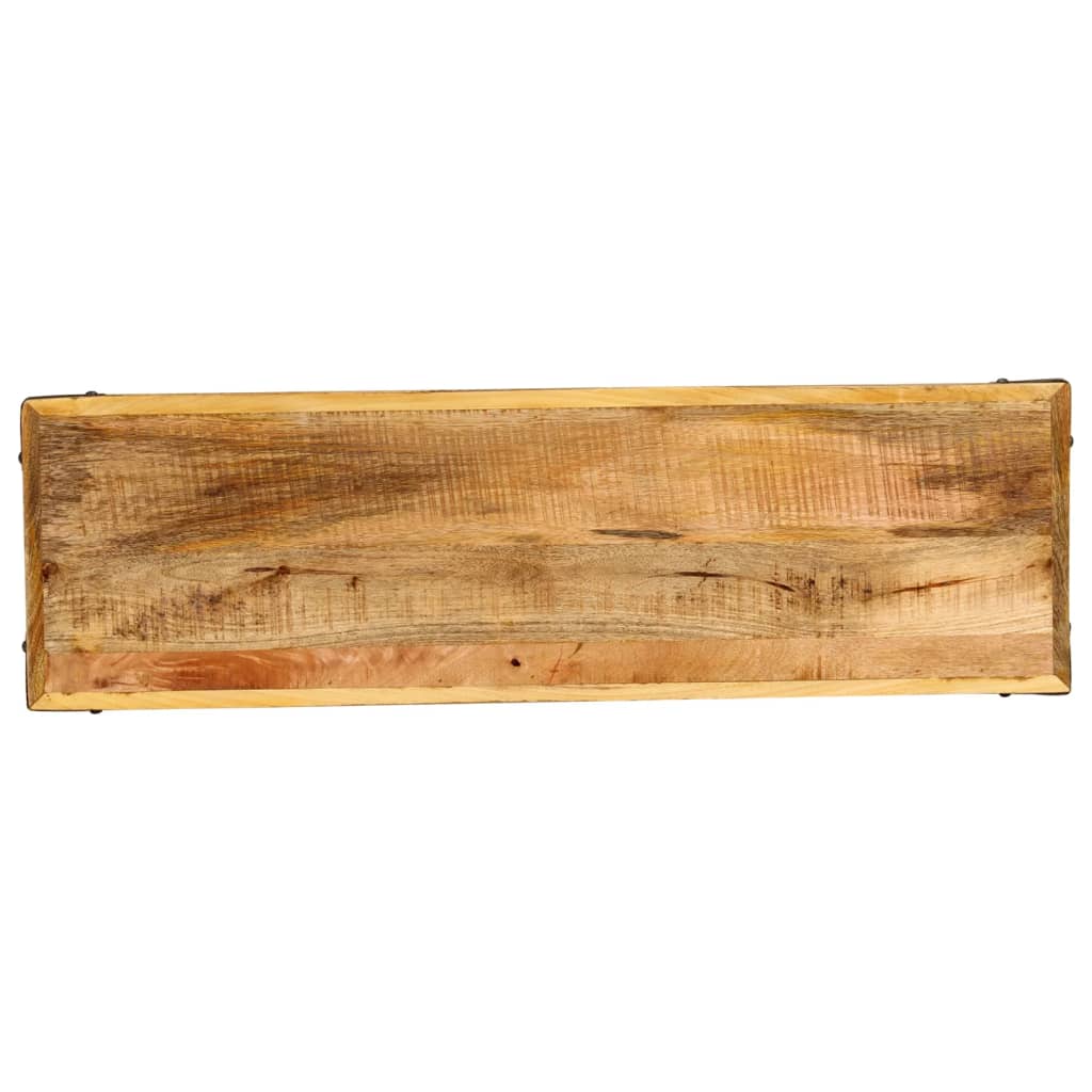 vidaXL Mesa consola madera maciza de mango 100x30x75 cm