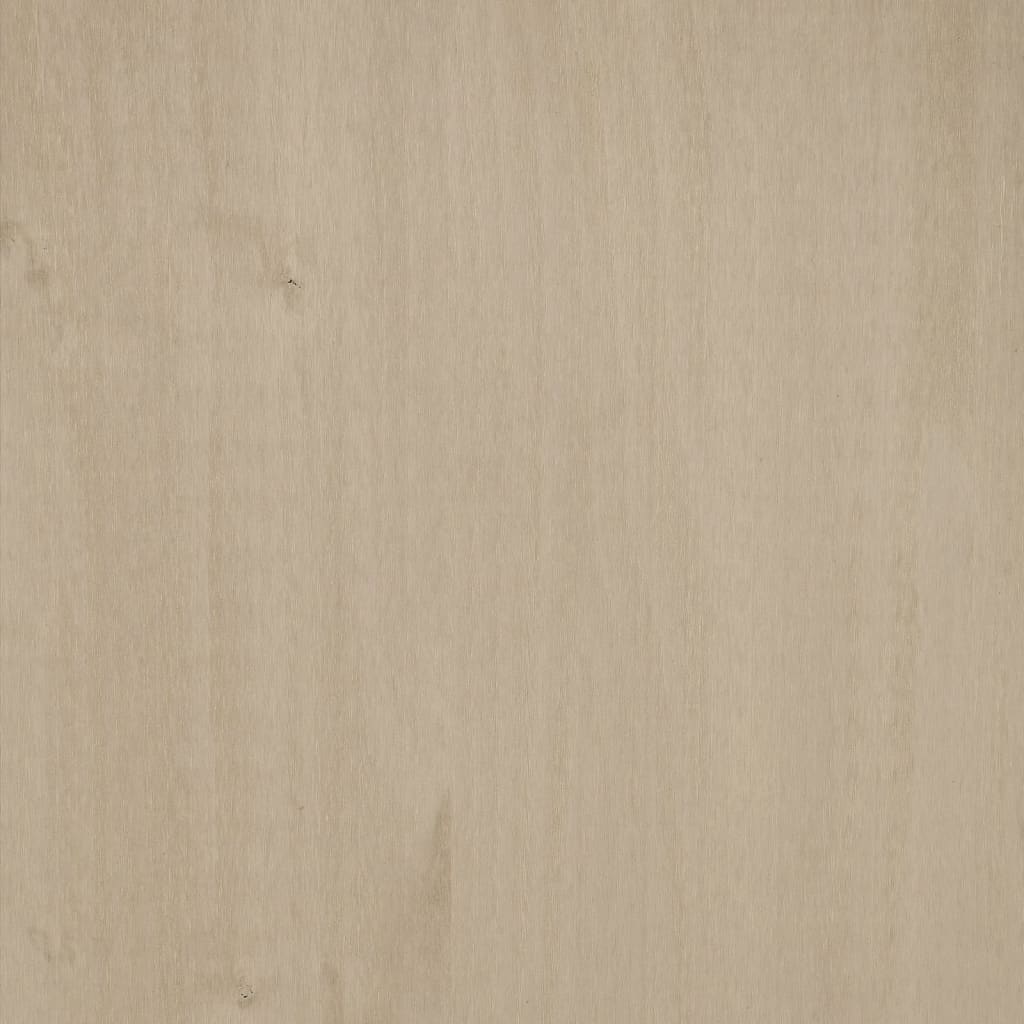 vidaXL Mueble TV HAMAR madera de pino maciza marrón miel 158x40x40 cm