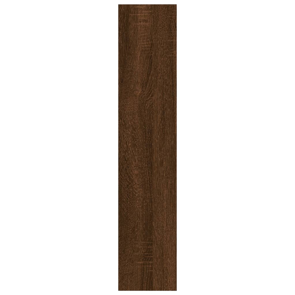 vidaXL Estantería de pared madera ingeniería roble marrón 90x16x78 cm