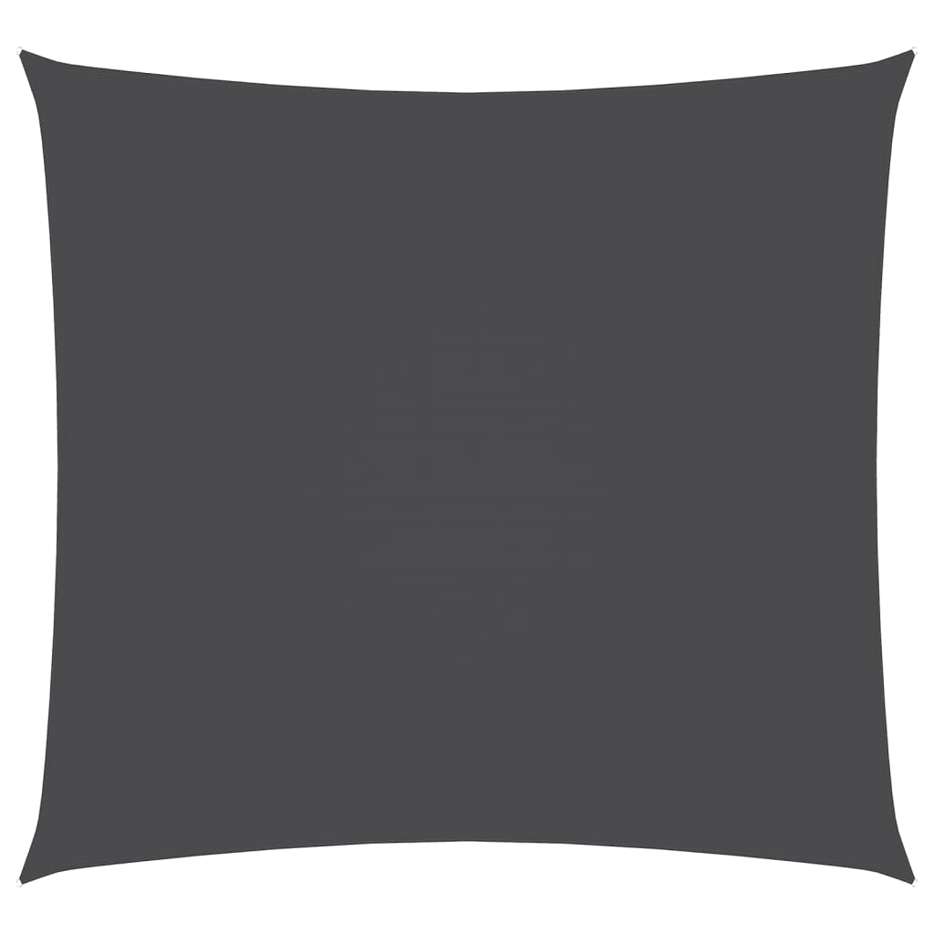 vidaXL Toldo de vela cuadrado tela Oxford gris antracita 2,5x2,5 m