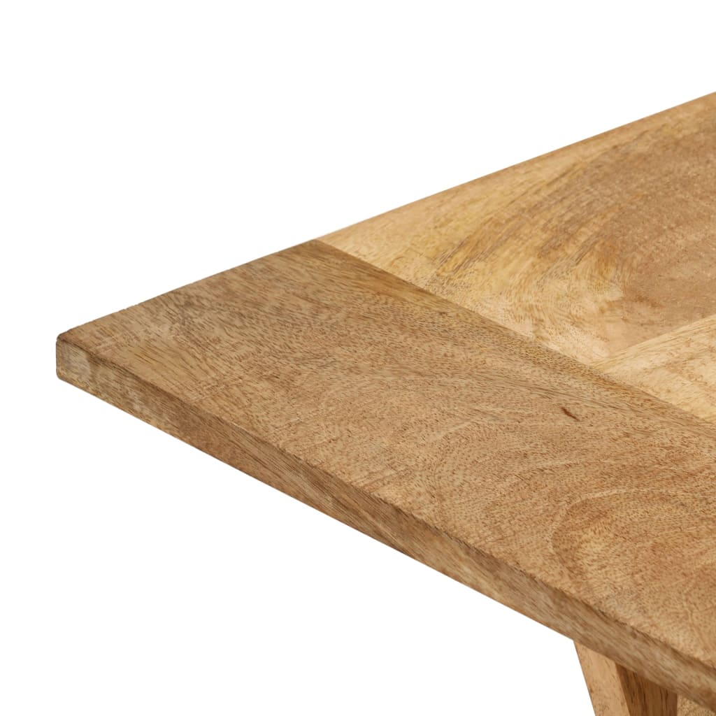 vidaXL Banco de madera maciza de mango 110x35x46 cm