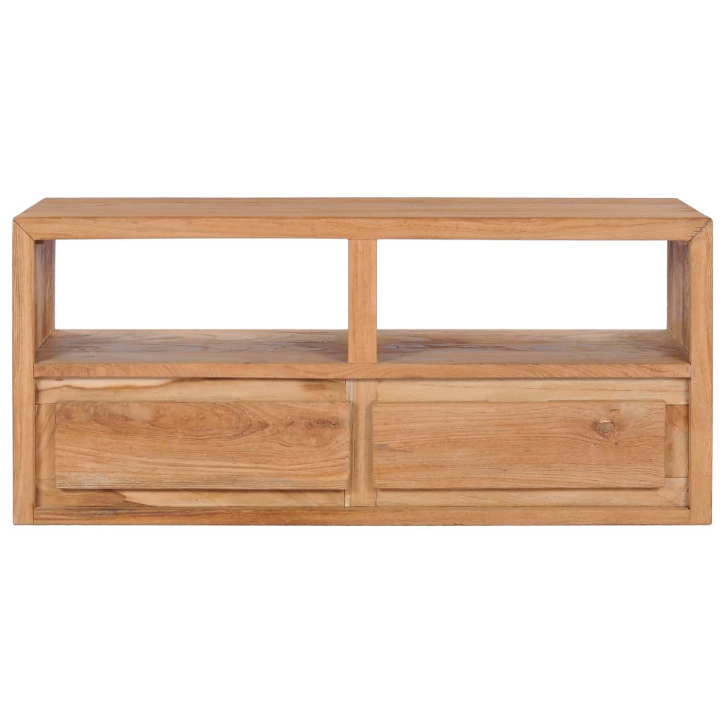 vidaXL Mueble de TV madera maciza de teca 90x30x40 cm