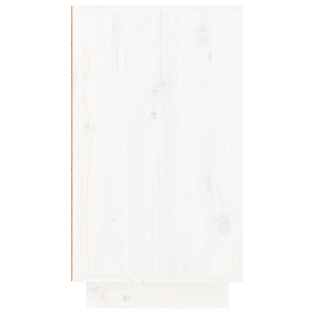 Zapatero con 3 cajones OTTA madera maciza pino marrón blanco vidaXL739280