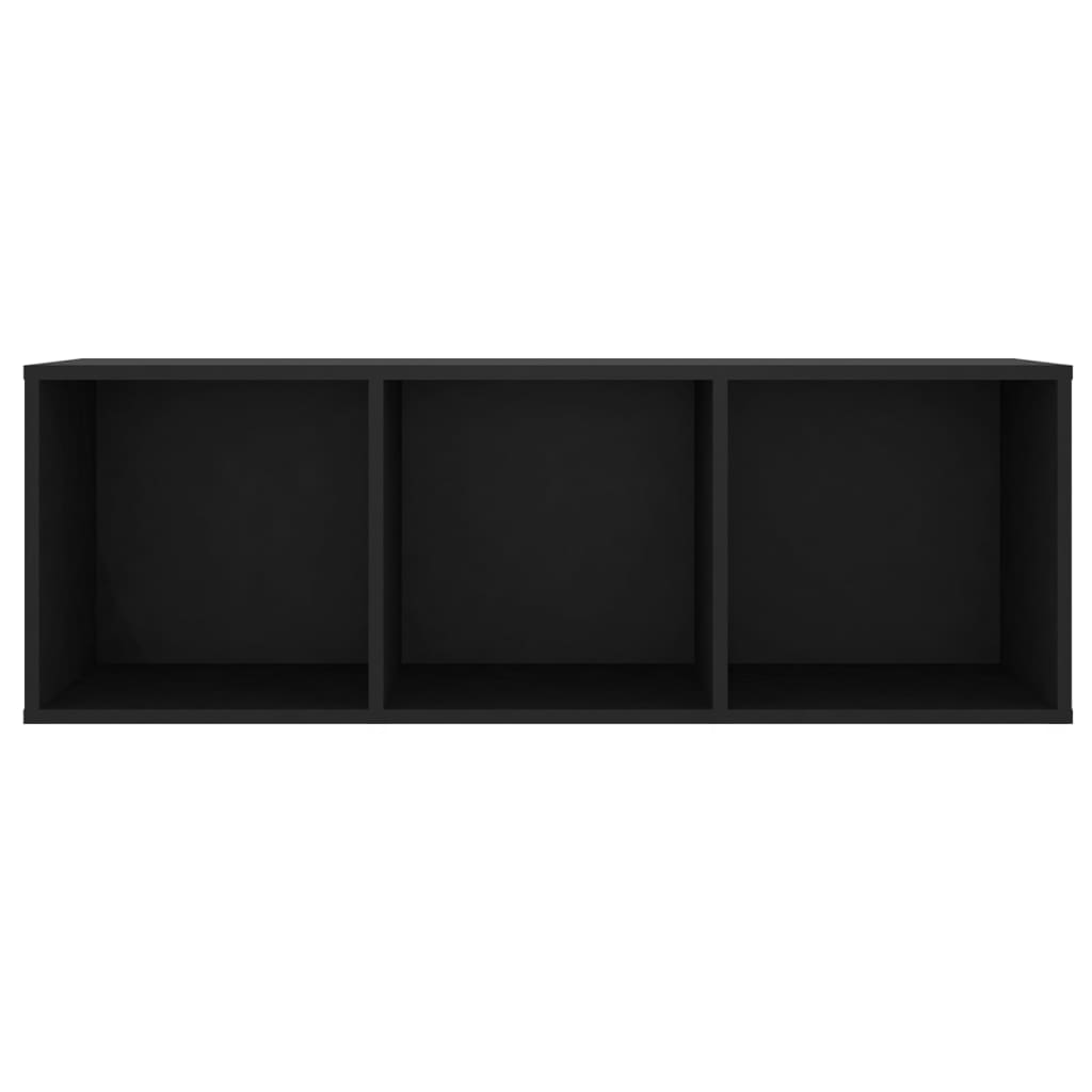 vidaXL Muebles para TV 2 uds aglomerado negro 107x35x37 cm