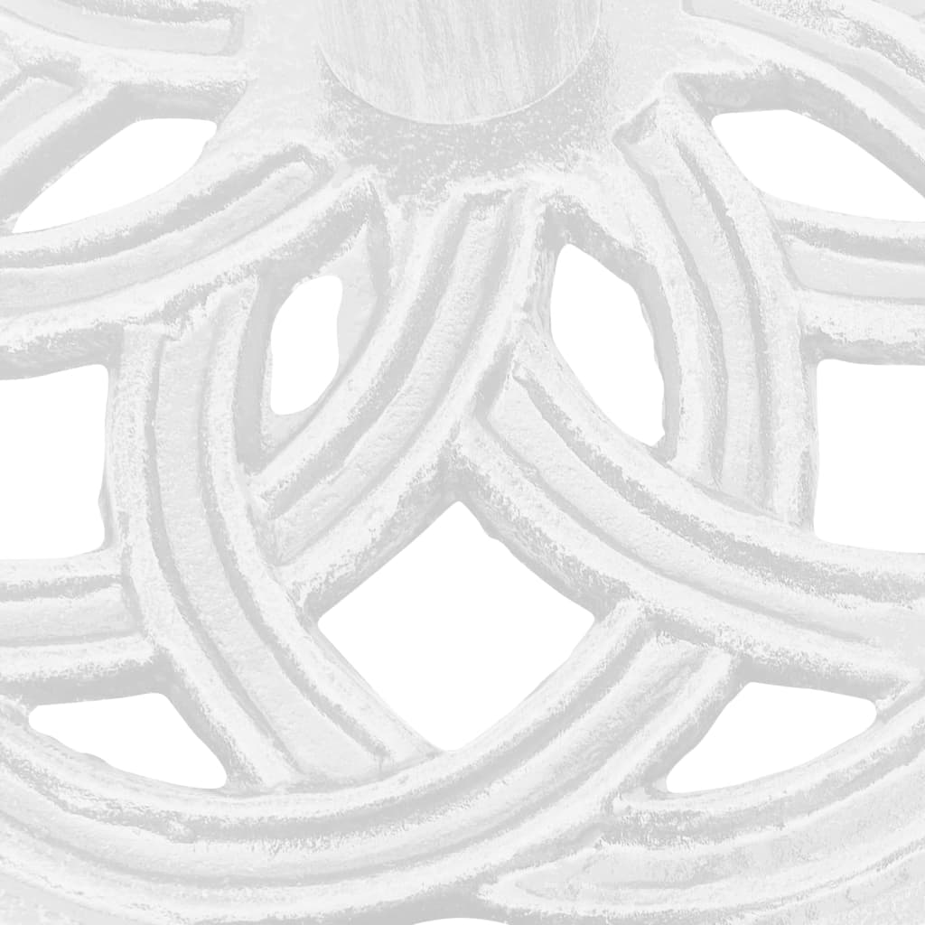 vidaXL Base de sombrilla de hierro fundido blanco 44x44x31 cm