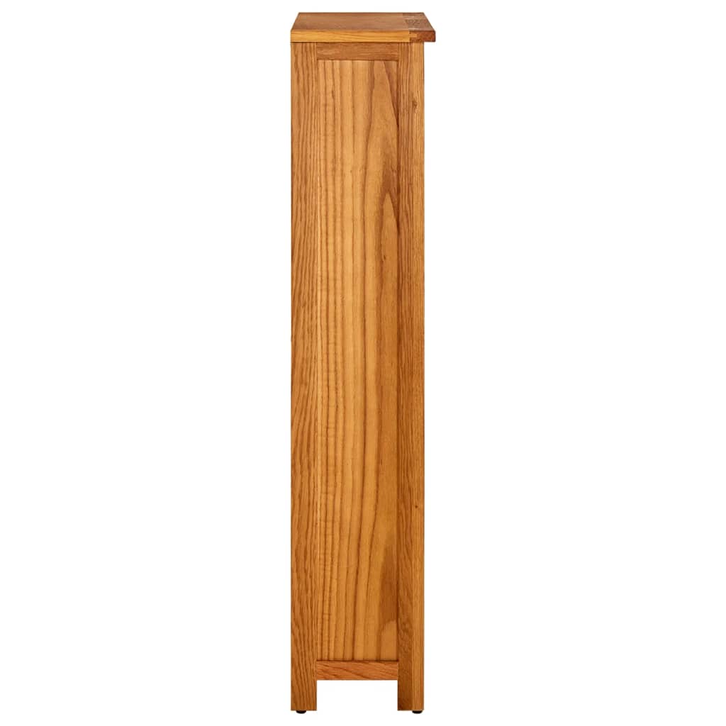 vidaXL Estantería de 4 niveles de madera maciza de roble 70x22x110 cm