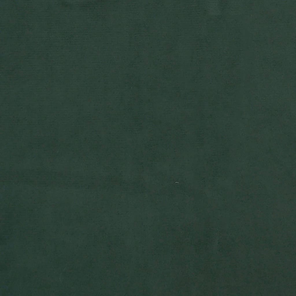 vidaXL Colchón muelles ensacados terciopelo verde oscuro 100x200x20 cm