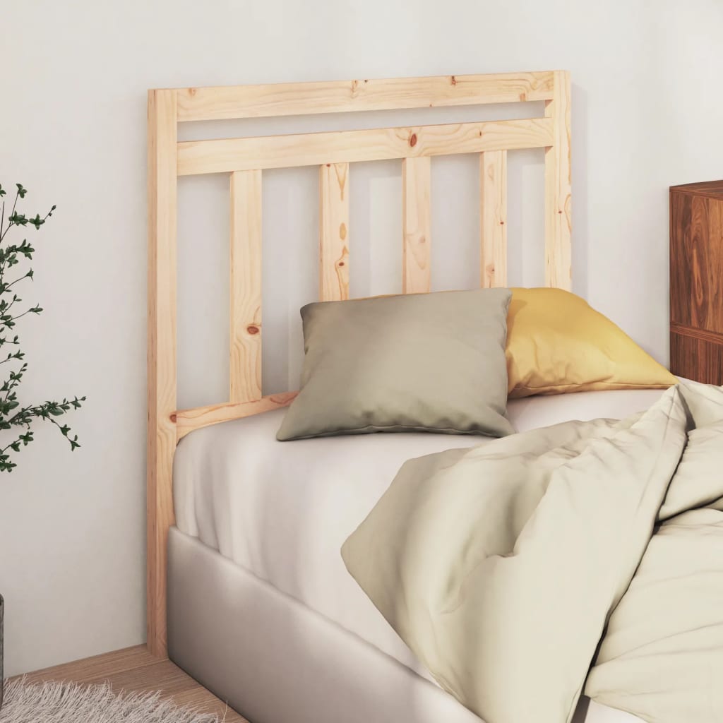 vidaXL Cabecero de cama madera maciza de pino 81x4x100 cm
