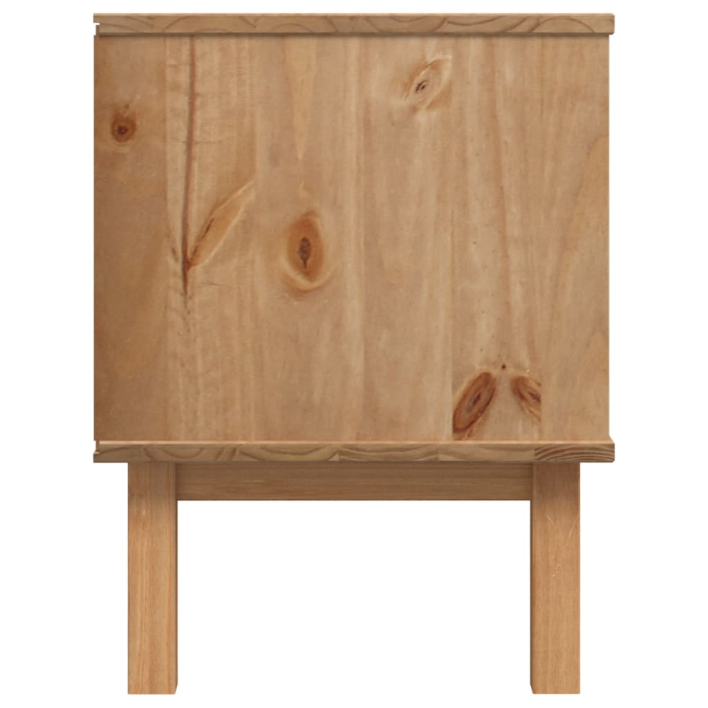 vidaXL Mueble de TV OTTA madera maciza de pino 113,5x43x57 cm