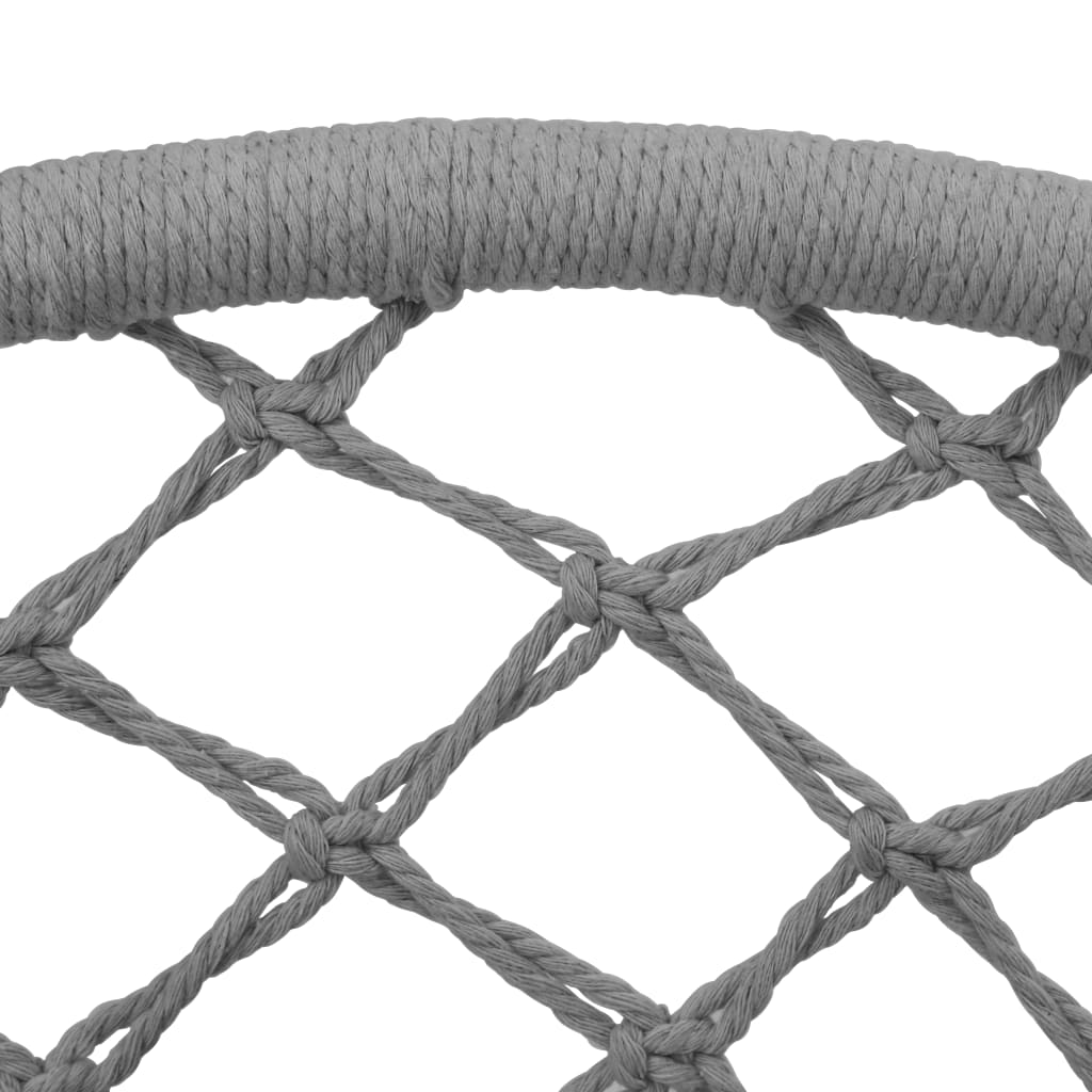 vidaXL Silla colgante hamaca columpio 80 cm gris