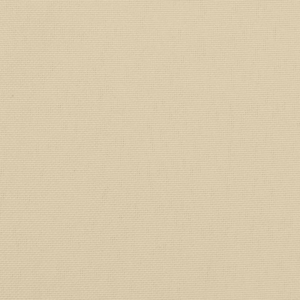 vidaXL Cojín para sofá de palets de tela beige 58x58x10 cm