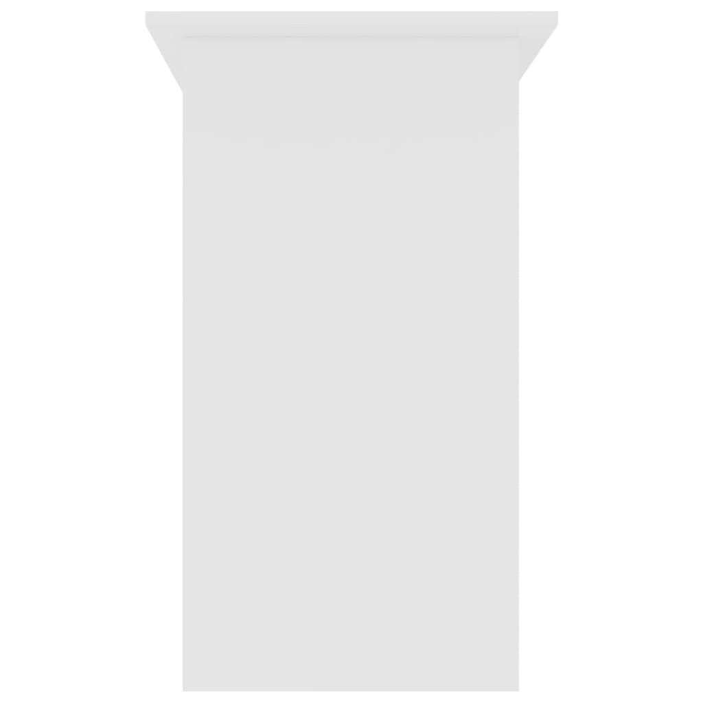 vidaXL Escritorio de madera contrachapada blanco 80x45x74 cm