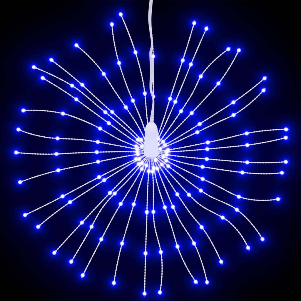 vidaXL Luces de Navidad de estrellas 140 LED azul 17 cm