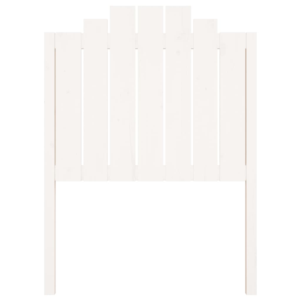 vidaXL Cabecero de cama madera maciza de pino blanco 81x4x110 cm