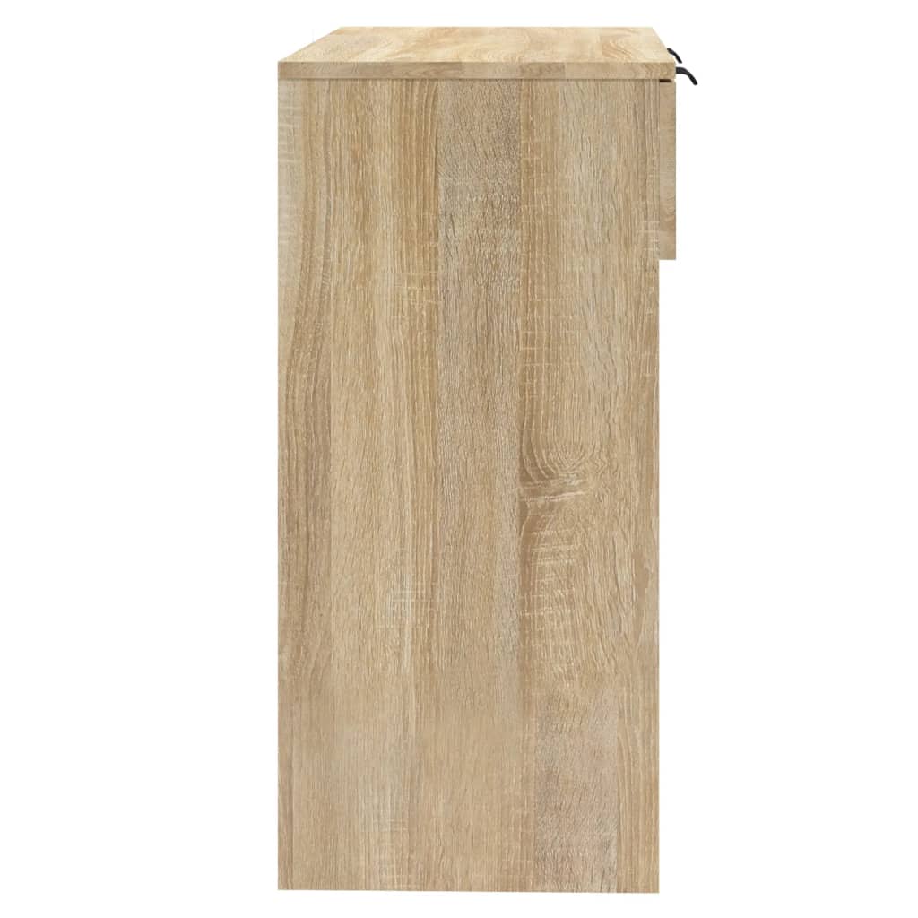 vidaXL Mesa consola de madera contrachapada roble Sonoma 90x36x75 cm