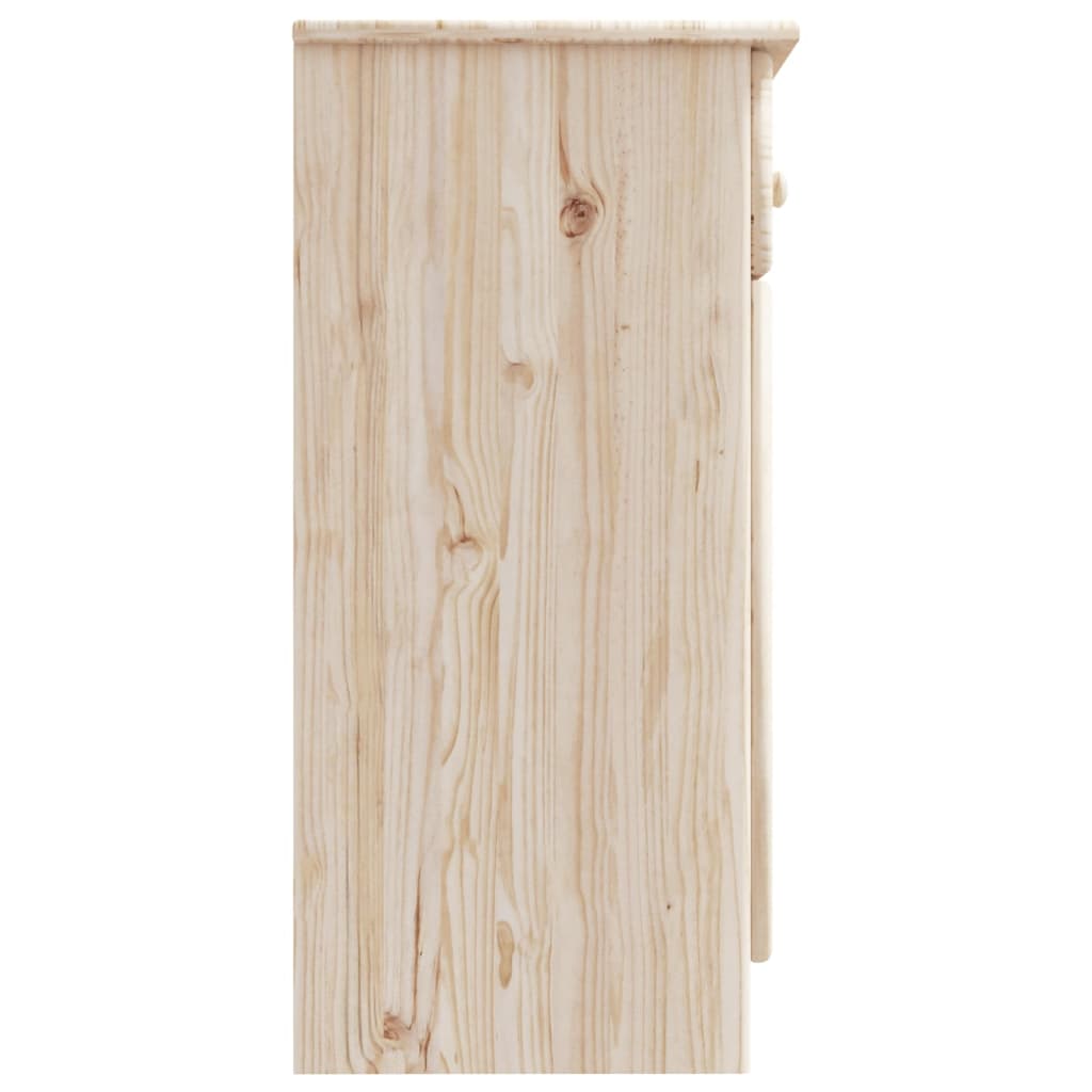 vidaXL Aparador ALTA madera maciza de pino 112x35x73 cm