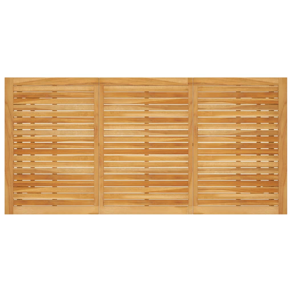 vidaXL Mesa de comedor de jardín madera maciza de acacia 206x100x74 cm