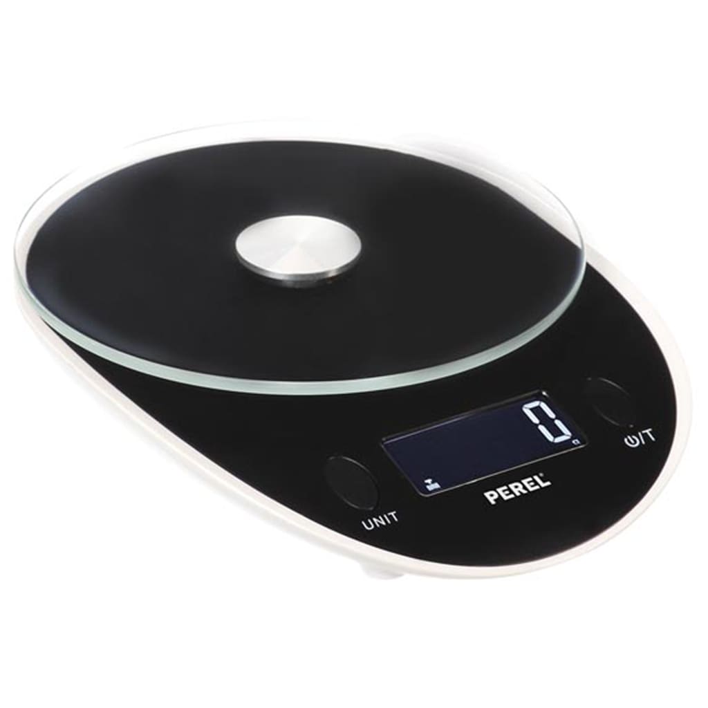 Perel Báscula de cocina digital negro 5 kg