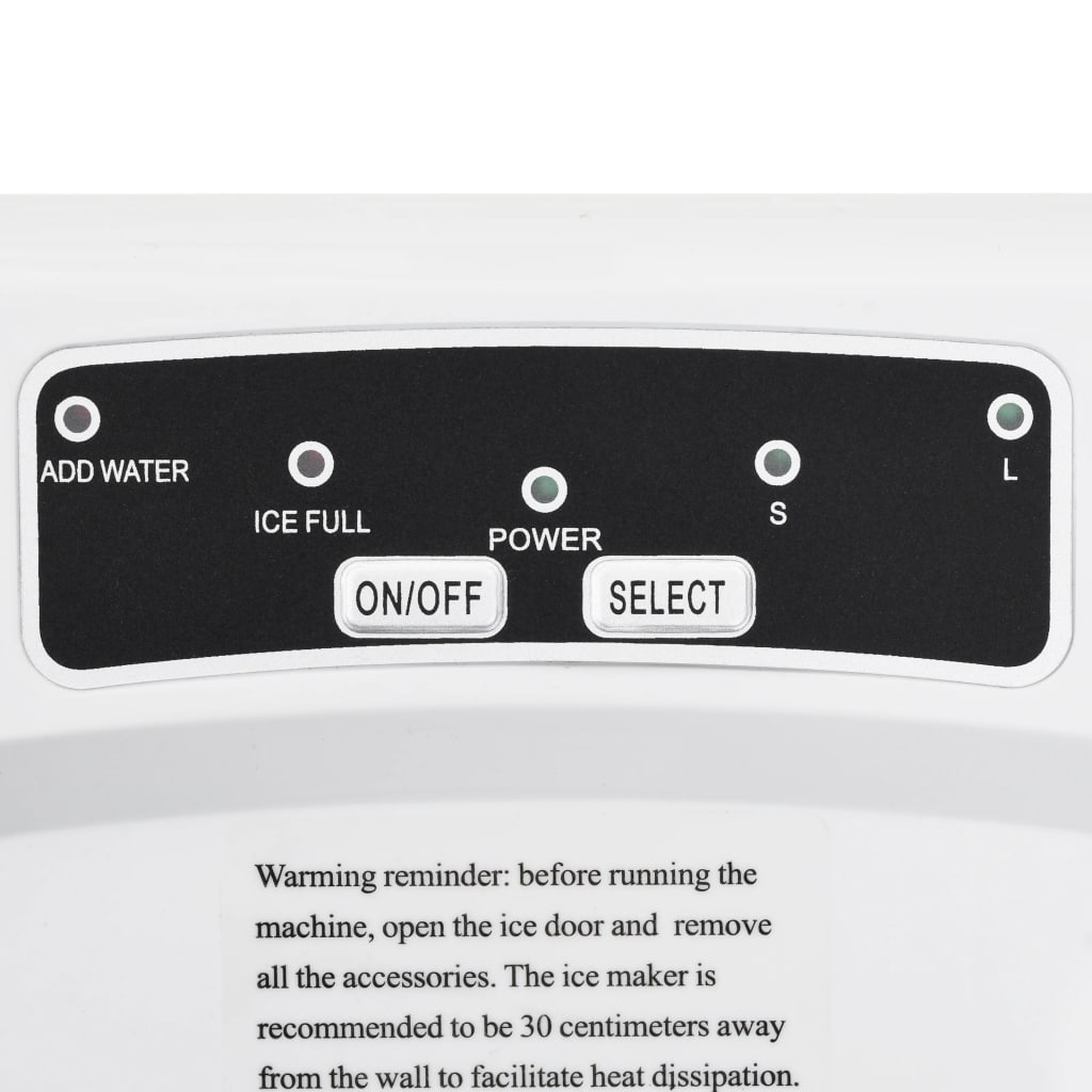 vidaXL Máquina para hacer cubitos de hielo 1,4 L 15 kg / 24 h