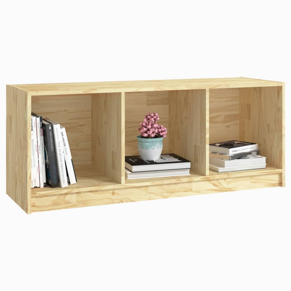 vidaXL Mueble de TV madera maciza de pino 104x33x41 cm