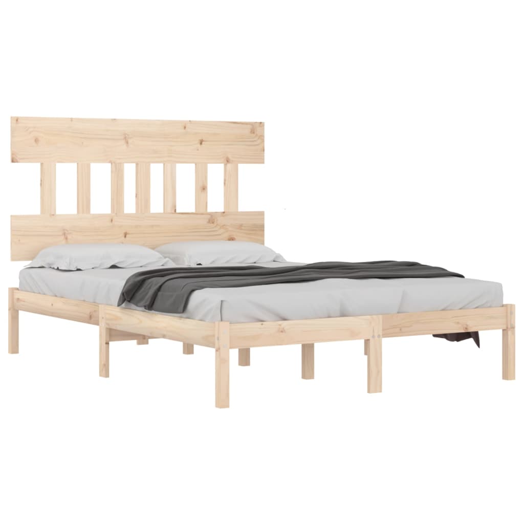 vidaXL Estructura de cama de madera maciza 120x200 cm