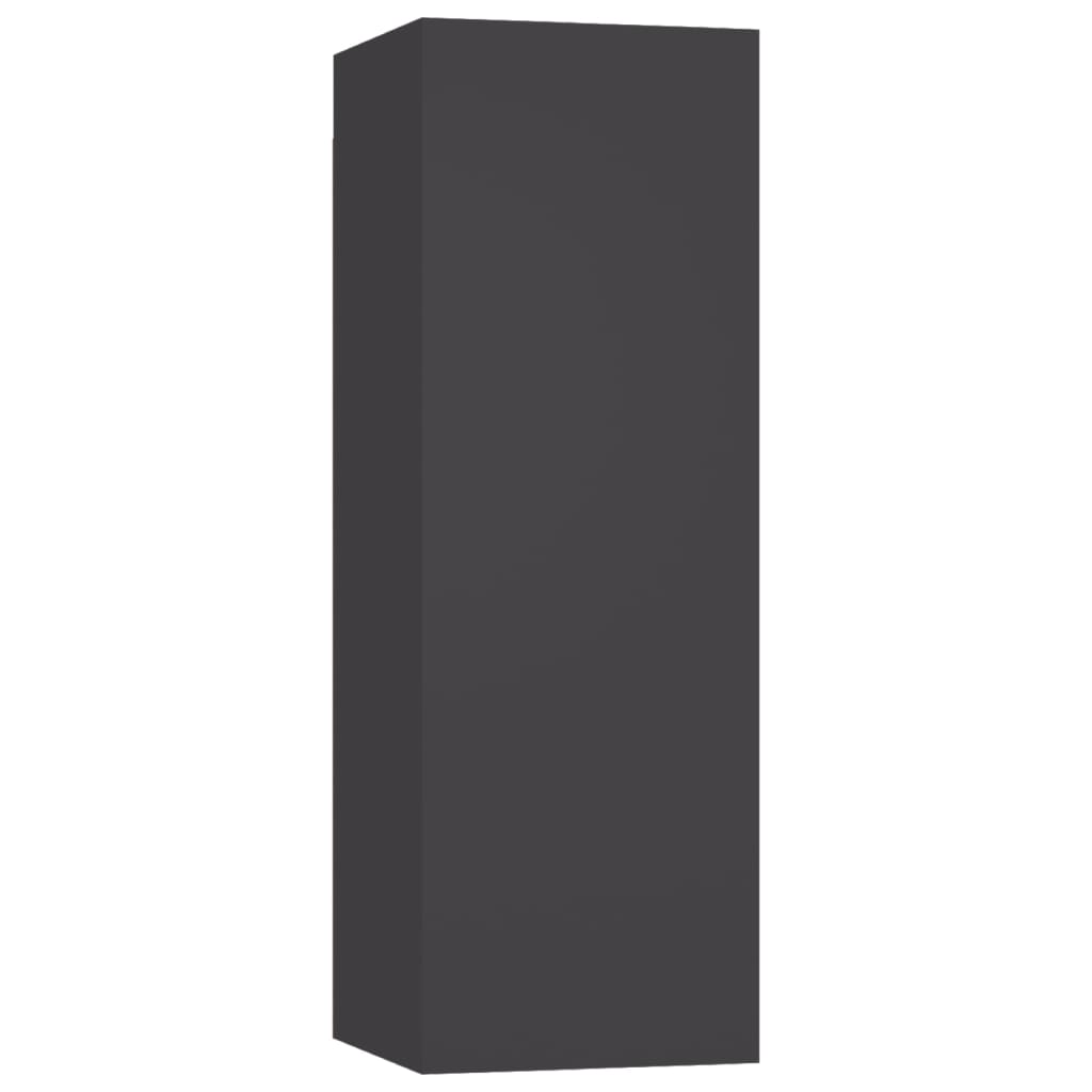 vidaXL Mueble para TV madera contrachapada gris 30,5x30x90 cm