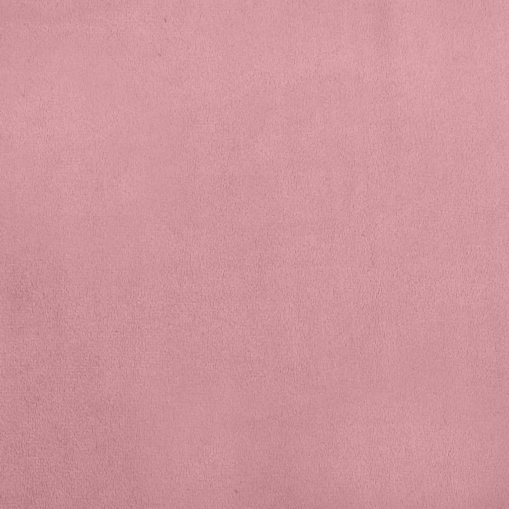 vidaXL Sofá para niños de terciopelo rosa 70x45x30 cm