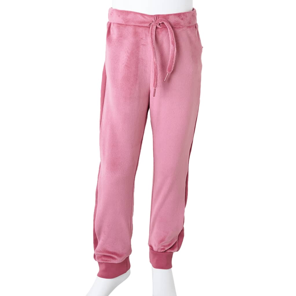 Pantalones de chándal infantiles color frambuesa 92