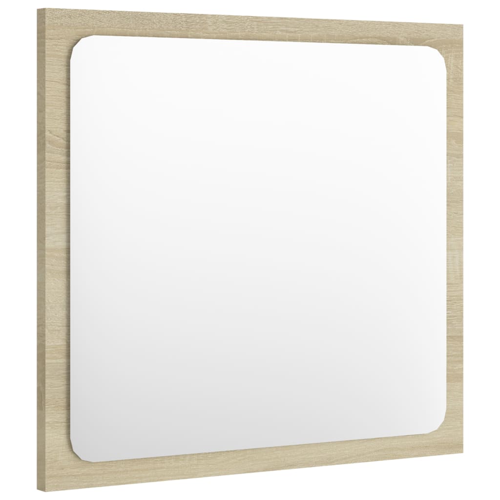 vidaXL Espejo de baño madera contrachapada color roble 40x1,5x37 cm