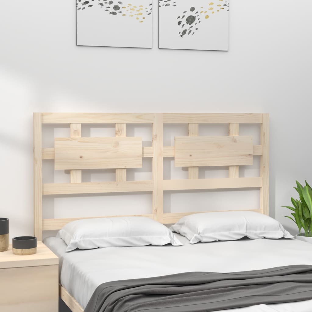 vidaXL Cabecero de cama madera maciza de pino 185,5x4x100 cm