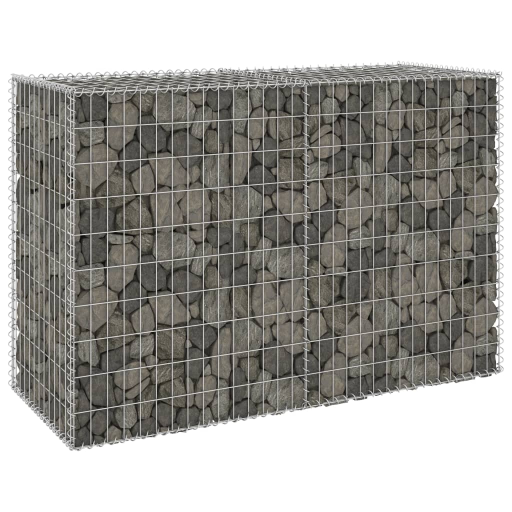 vidaXL Muro de gaviones con cubiertas acero galvanizado 150x60x100 cm
